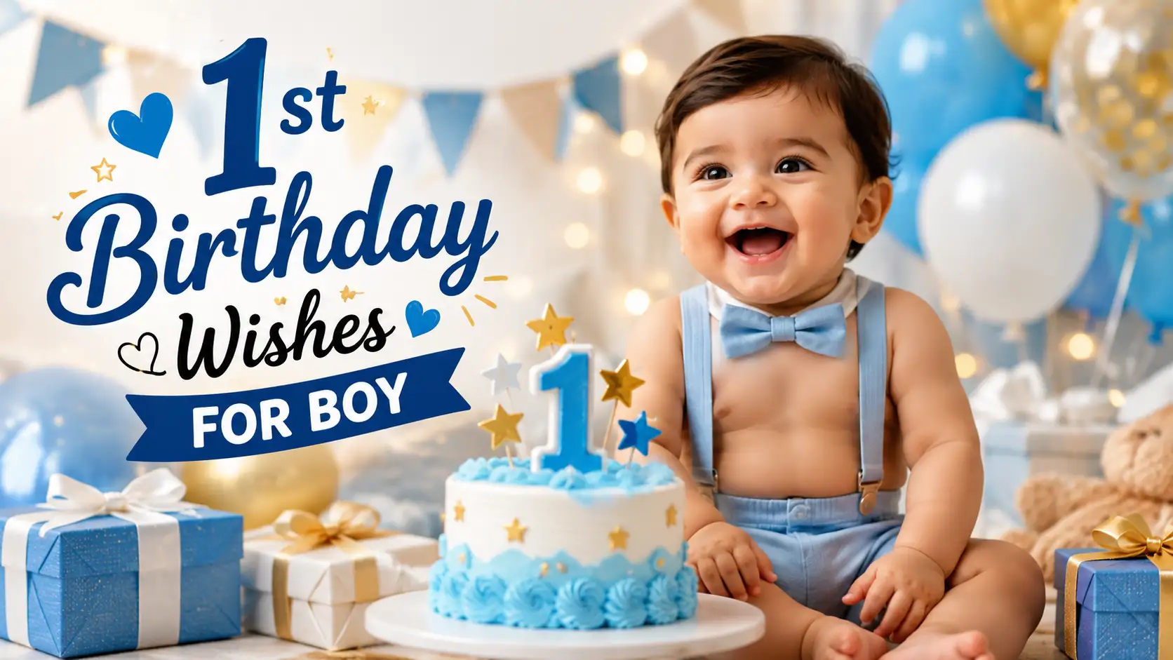 1st birthday wishes for boy