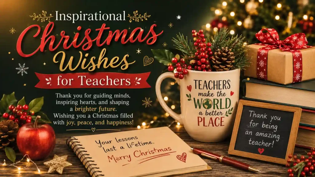 Inspirational Christmas Wishes for Teachers