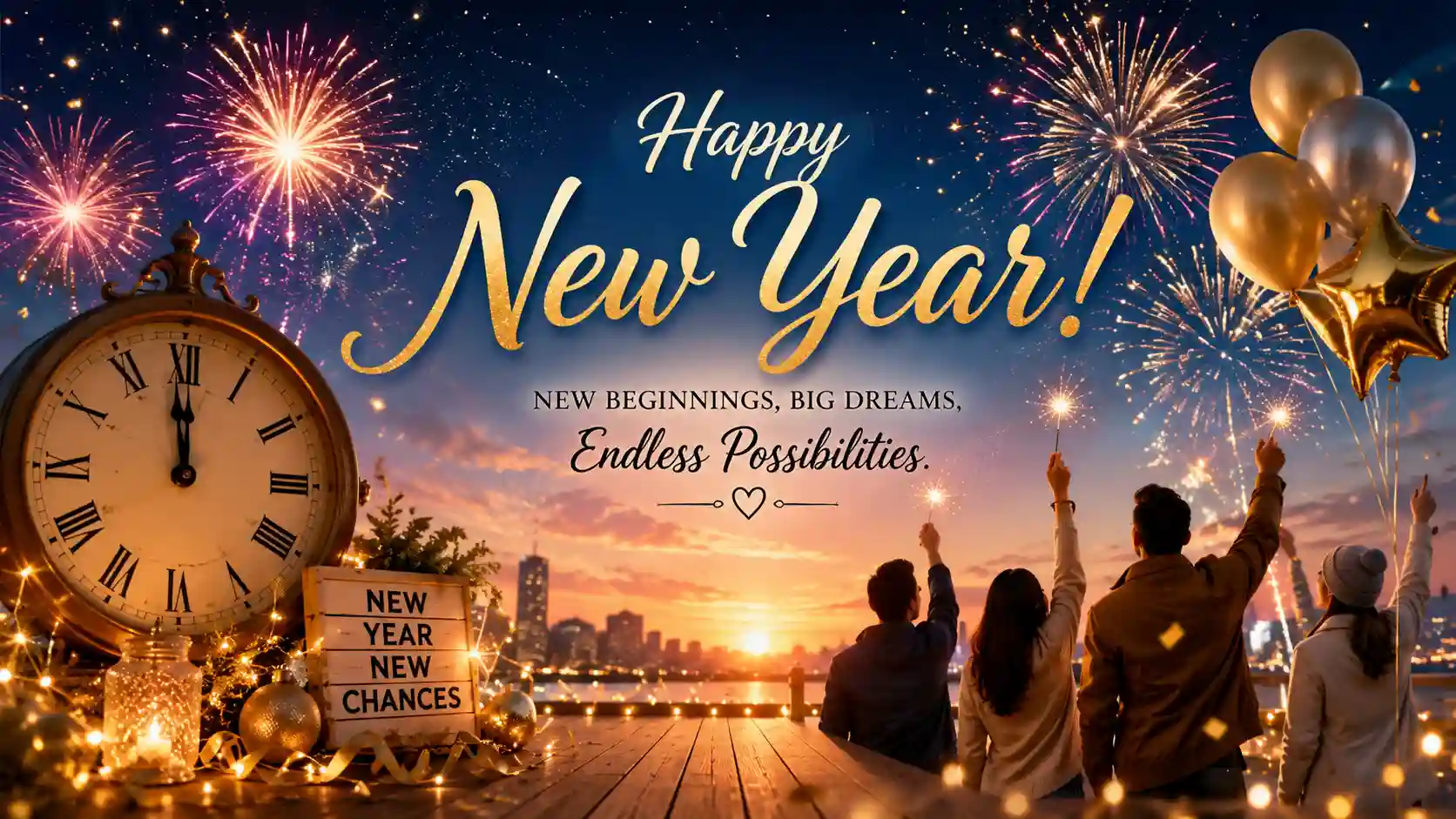 New Years Well Wishes for a Happy New Beginning