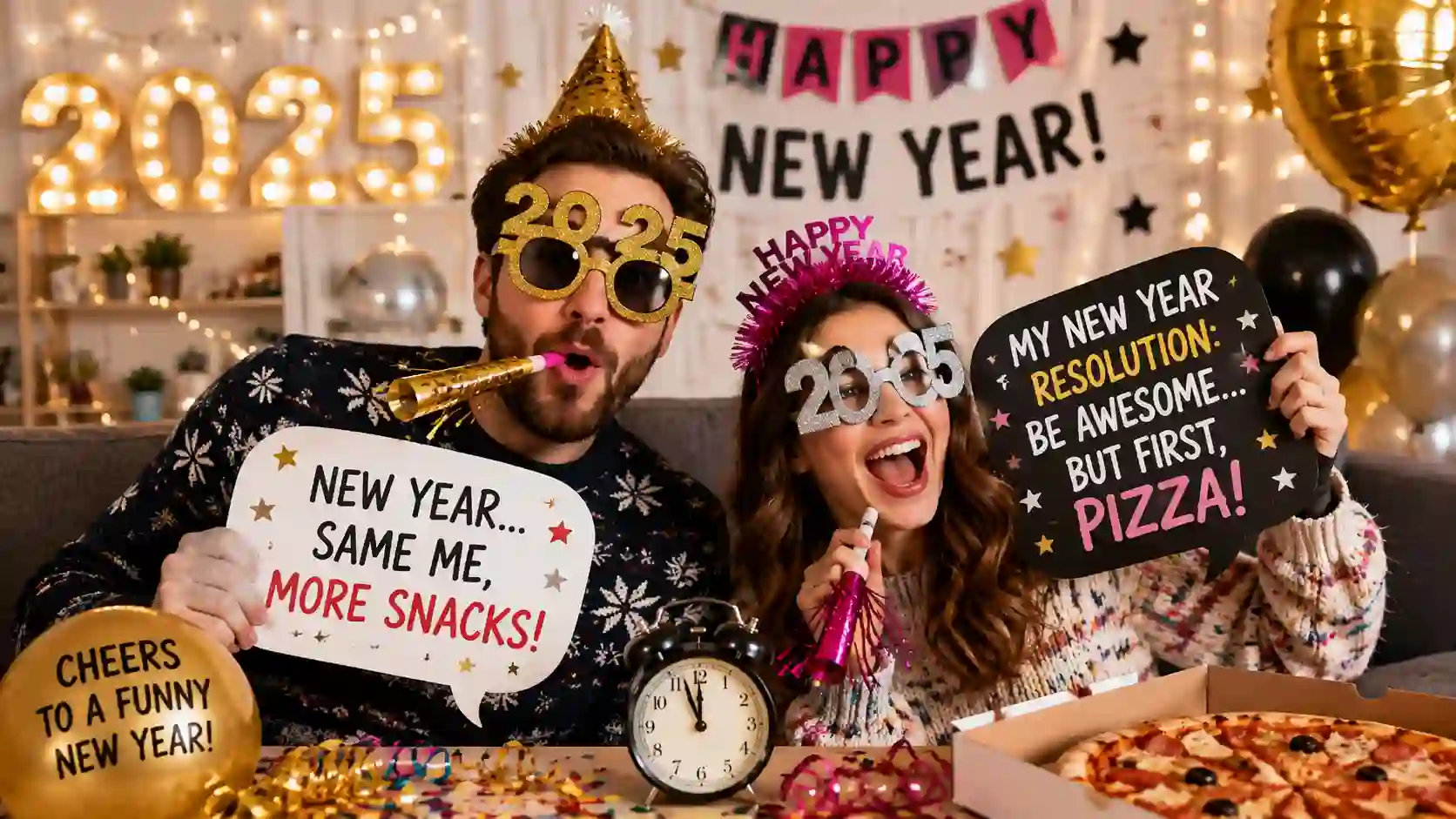 Happy new year funny wishes