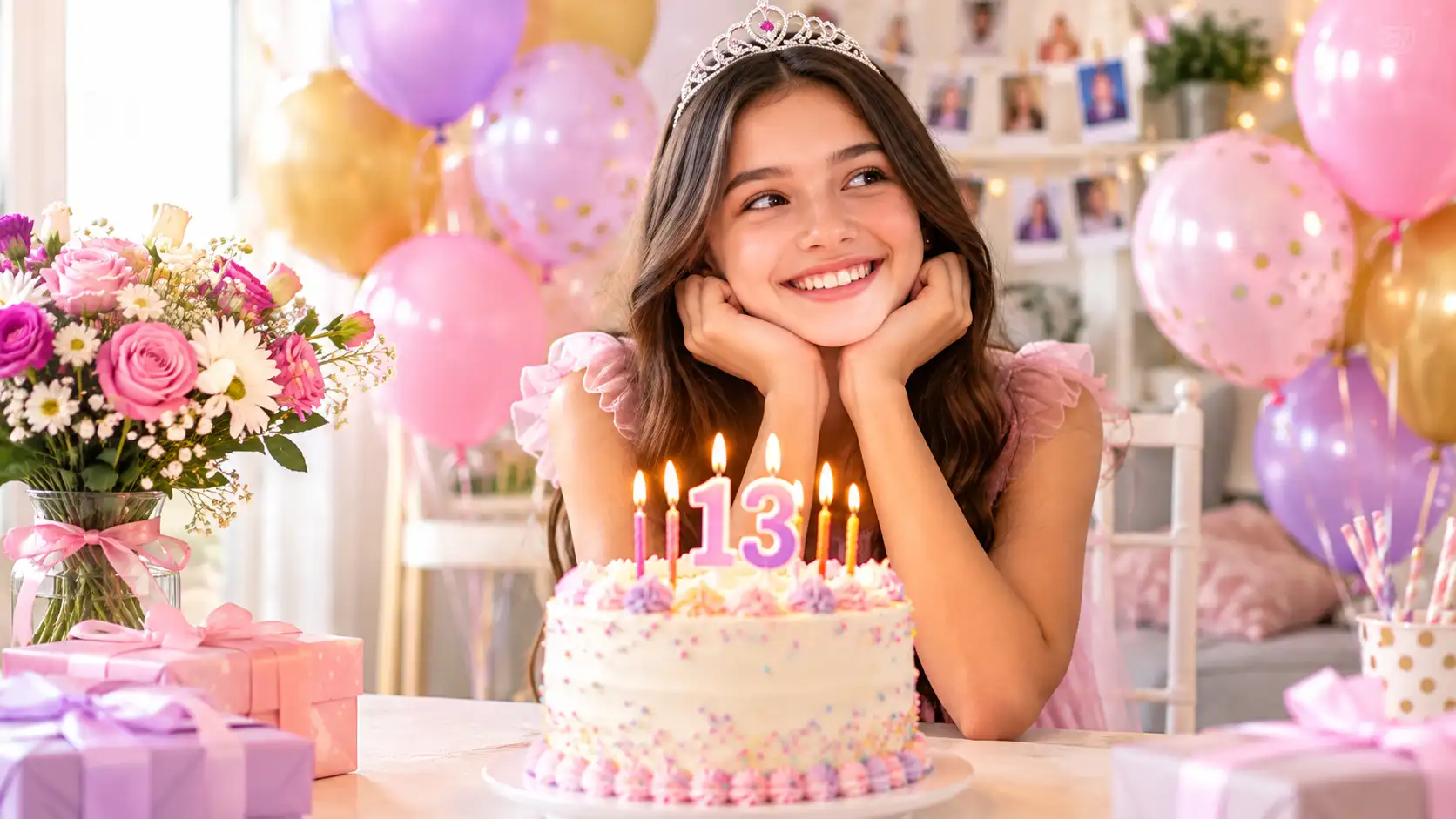Birthday wishes for a 13 year old girl