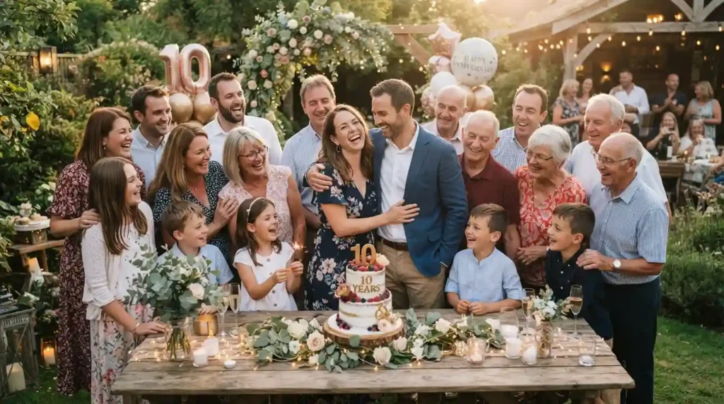 Family 10th Anniversary Wishes