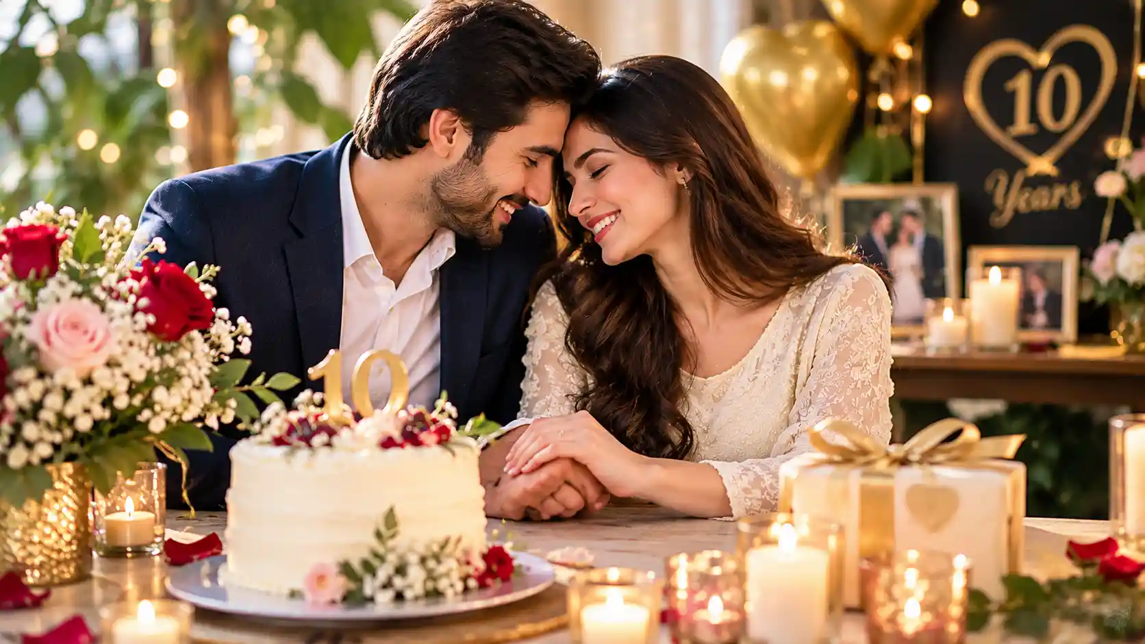 Happy 10th anniversary wishes to couple