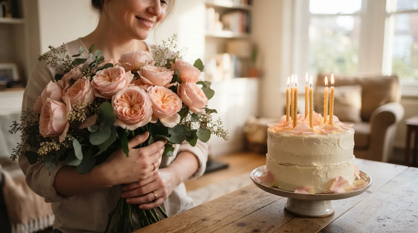 Birthday Wishes with Roses